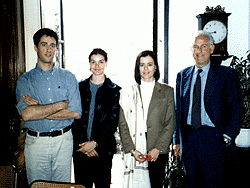 The         Constitution of the Asiatica Association. From right to left:         Notary Public Lodovico Barassi, Enrica Garzilli, her daughter         Andrea Rachele Fiore, Ludovico Magnocavallo.